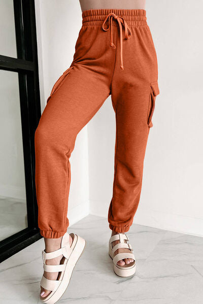 Joggers with Elasticated Drawstring Waist