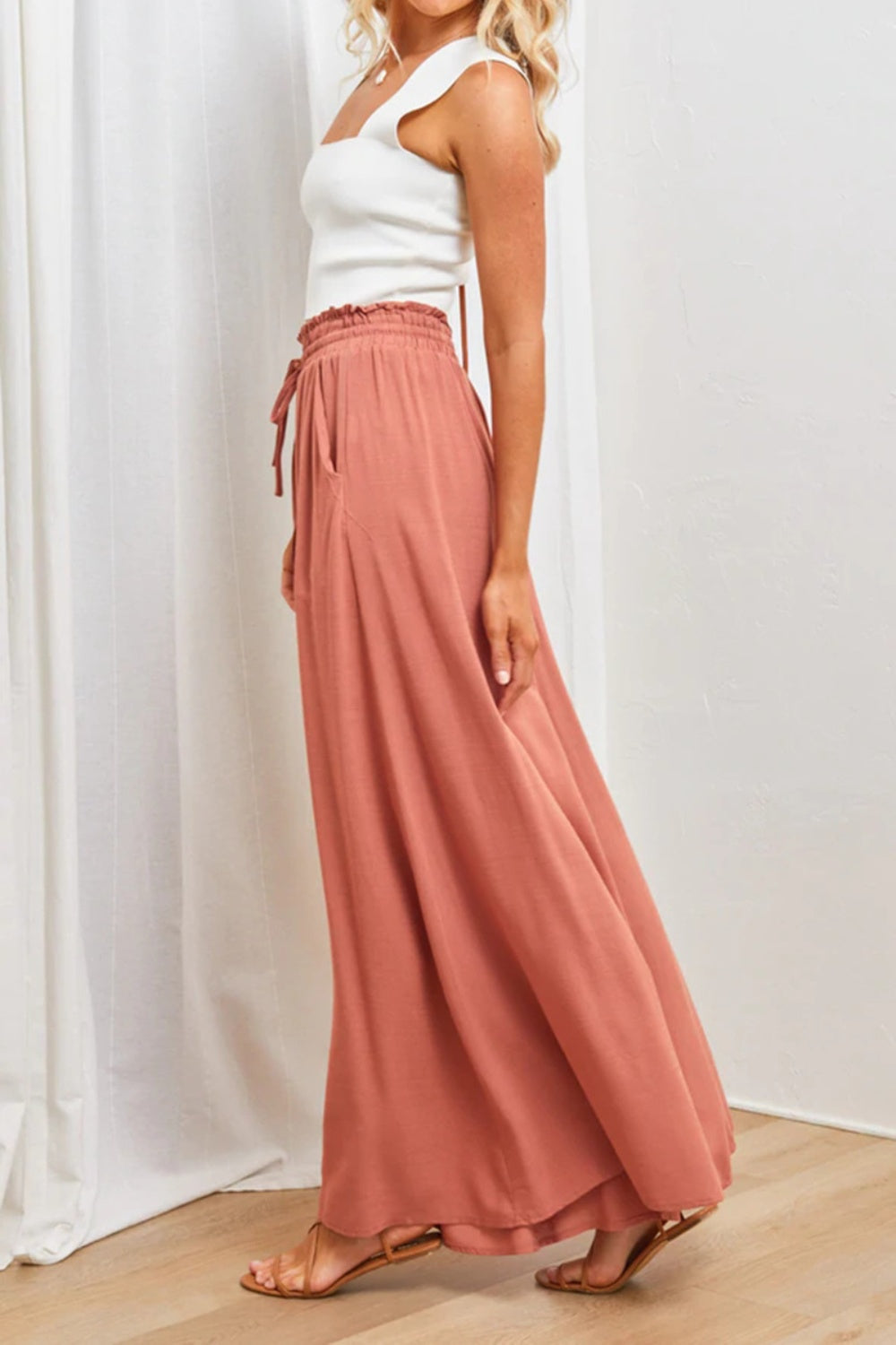 Wide Leg Pants with Pockets