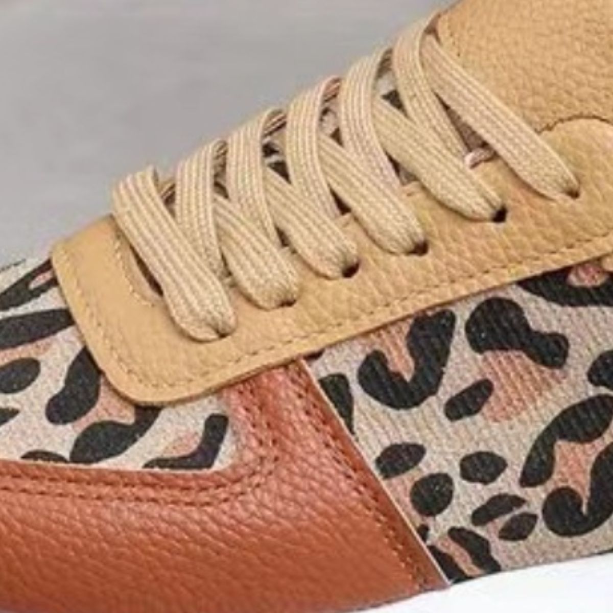 Tied Printed Leather Athletic