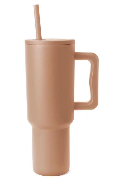 Monochromatic Tumbler with Matching Straw 40 oz