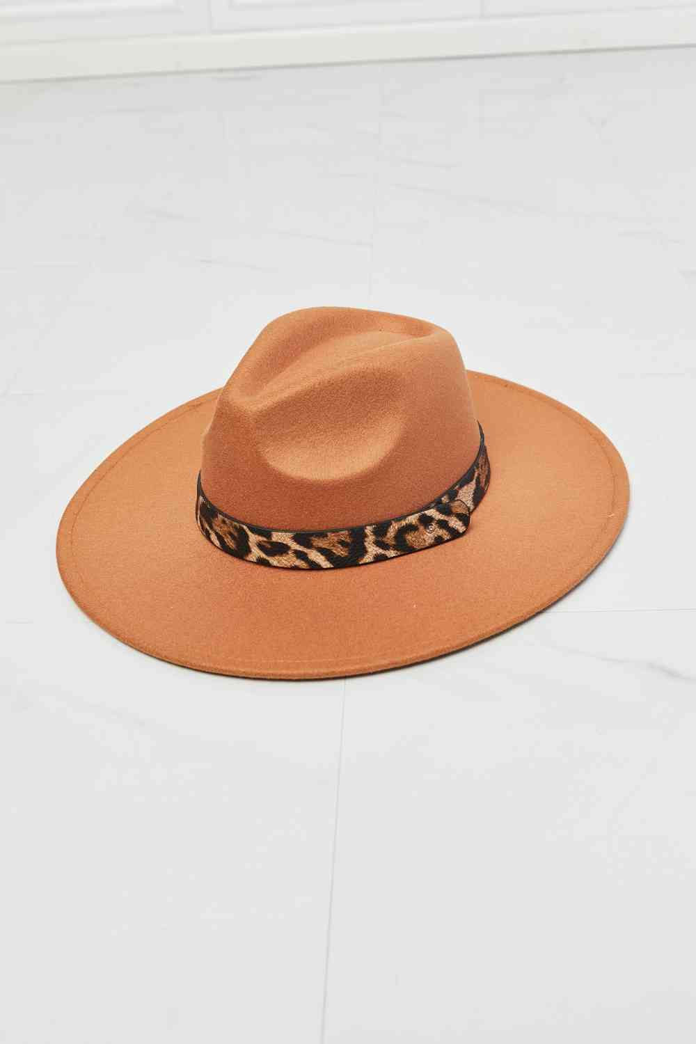 Trendsi Trends Wild Leopard Fedora Hat