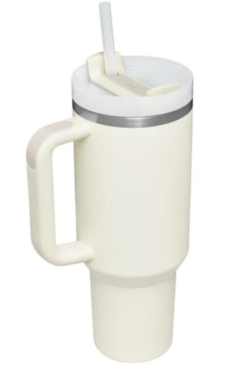 Tumbler with Upgraded Handle and Straw 40 oz