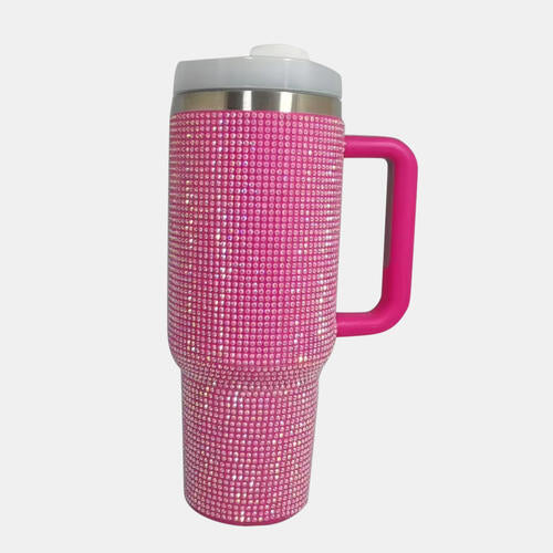 Rhinestone Tumbler with Straw 40 oz