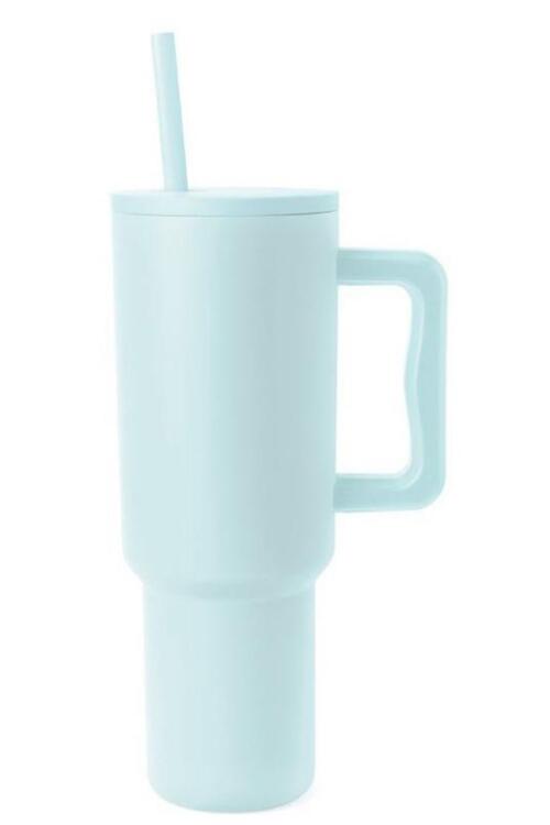 Monochromatic Tumbler with Matching Straw 40 oz