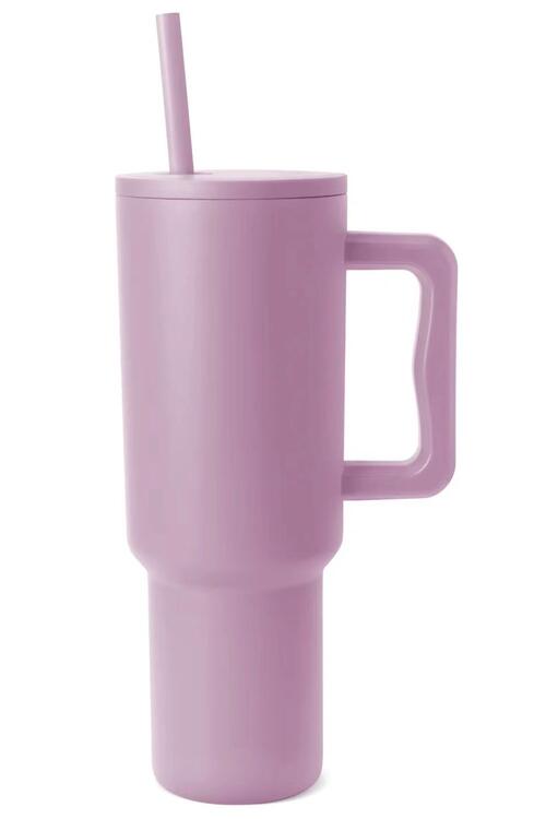 Monochromatic Tumbler with Matching Straw 40 oz